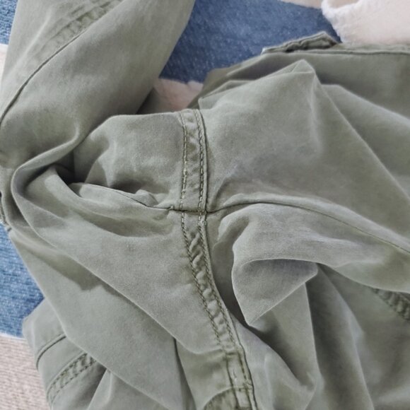 ZARA- Soft Sage Green Cargo Skinny Fit Pants with Zip Ankle - Picture 11 of 15